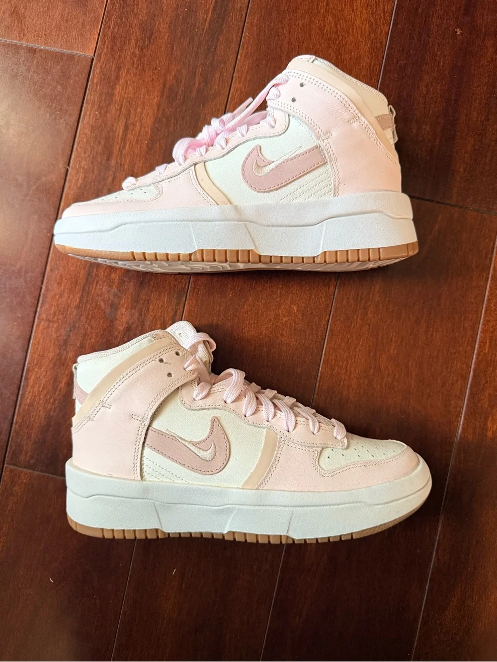Brand New Nike Dunk High Up in Sail Light Soft Pink